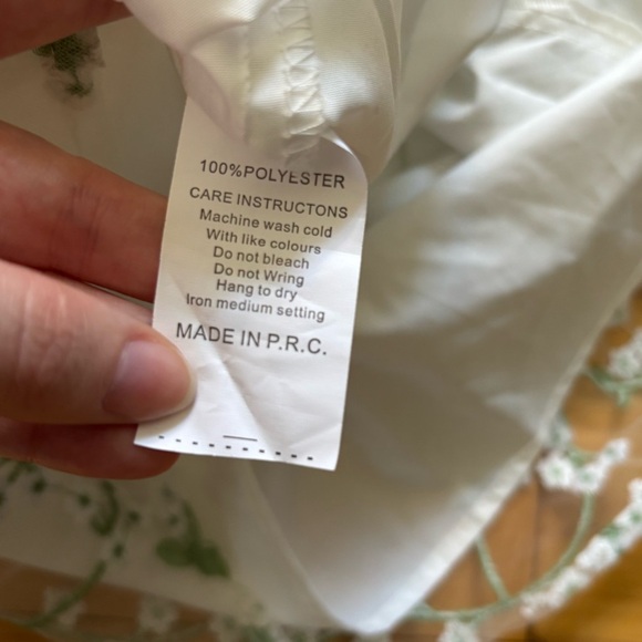 12th Tribe Croatian Coast White Floral Mini Dress Womens Size Large Open Back - Picture 7 of 7